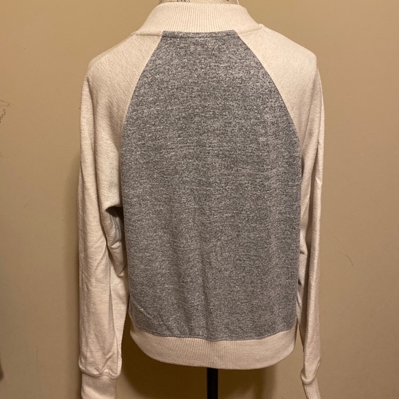 Gap Grey and Ivory zip up sweatshirt - Picture 2 of 2